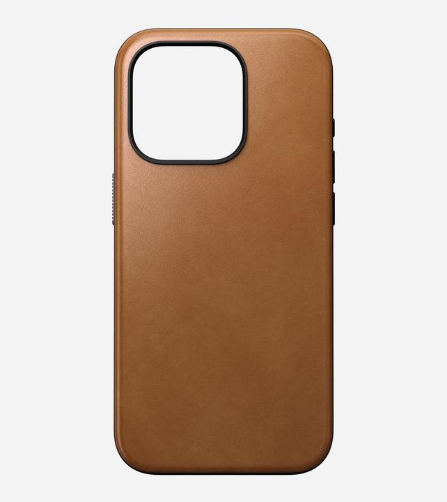Actual product image Nomad Back Cover Modern Leather iPhone 15 Pro Rust Brown (Apple iPhone 15 Pro)