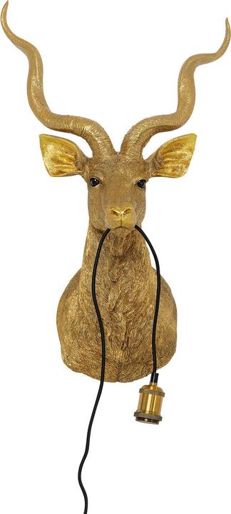 Kare Design Applique murale Animal Goat Gold 45x74cm (E27)