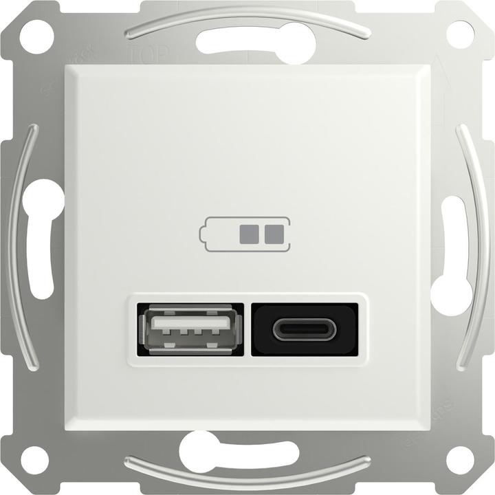 Image du produit Schneider Electric Prise USB Asfora Blanc (brillant) EPH2770421D