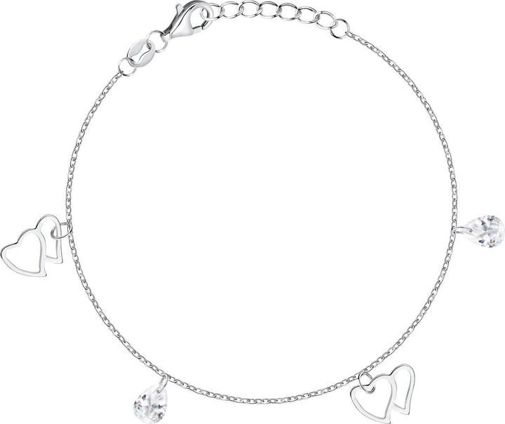 La Petite Story - Silver women's bracelet with pendants Silver LPS05AWV57 (19 cm, Silber 925)