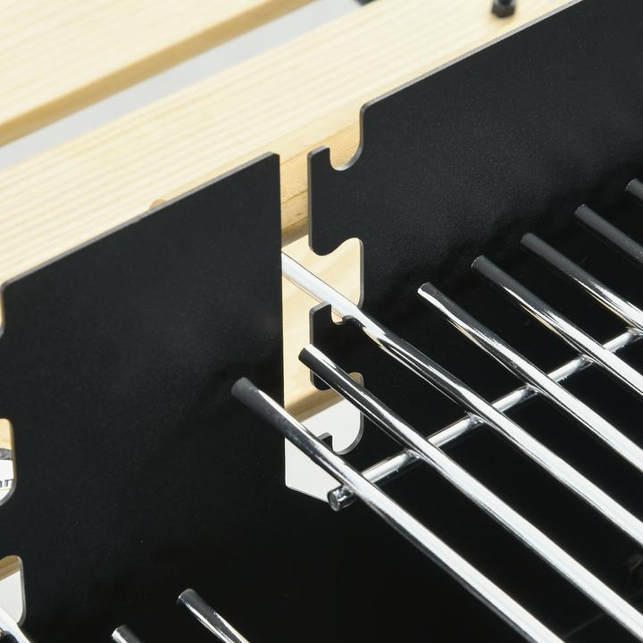 Actual product image Outsunny Charcoal grill with height-adjustable grill grates