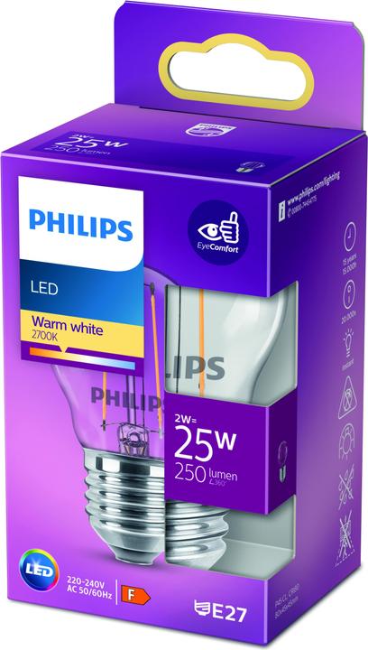 Image du produit Philips Lampe (E27, 2 W, 250 lm, 1 x, E)