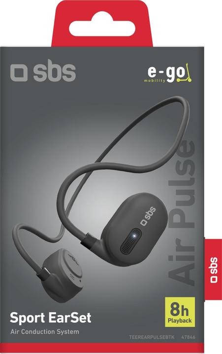 Actual product image SBS Wireless earphones with Air Conduction System technology