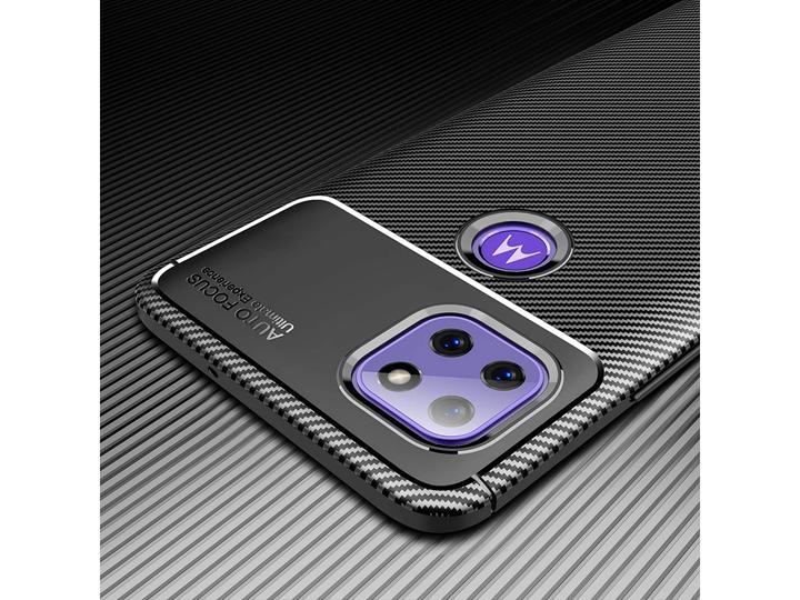 Actual product image Screenguard Motorola Moto G 5G Cover Carbon Design TPU Case (Motorola Moto G 5G)
