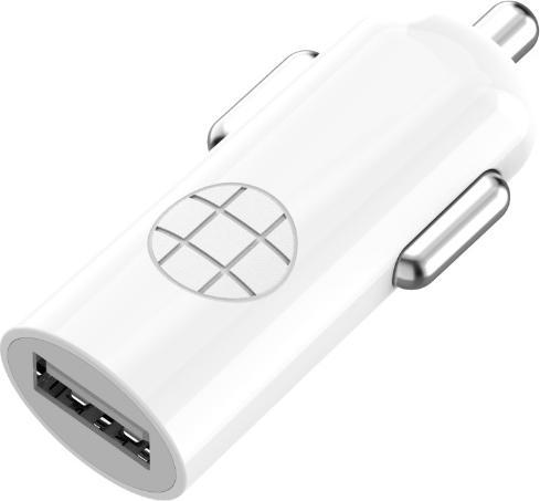Productafbeelding Budi Ładowarka samochodowa USB (Biały)