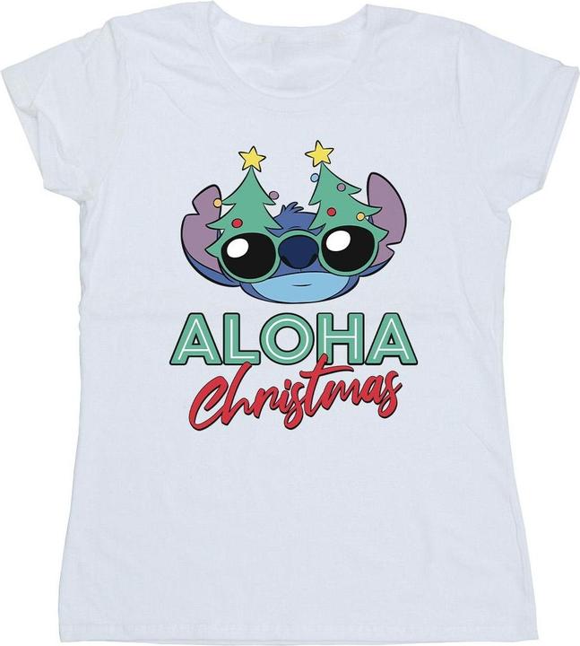 Produktbild Disney Lilo And Stitch Christmas Tree Shades TShirt (XXL)