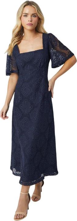 Actual product image Dorothy Perkins Womens/Ladies Lace Square Neck Petite Midi Dress (36 D)