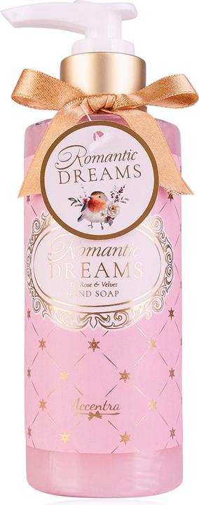 Accentra Seifenspender mit Handseife ROMANTIC DREAMS, Duft: Tea Rose & Velvet (Flüssigseife, 200 ml)