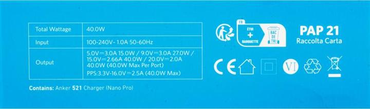 Actual product image Anker PowerPort III 40W, 2xC, White EU (40 W)