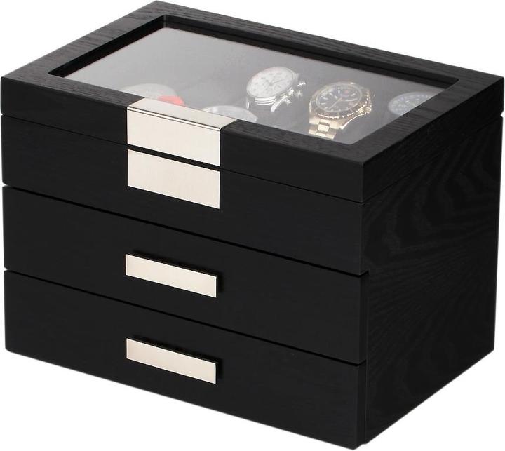 Actual product image Rothenschild Watch box RS-2350-30BL for 30 watches black