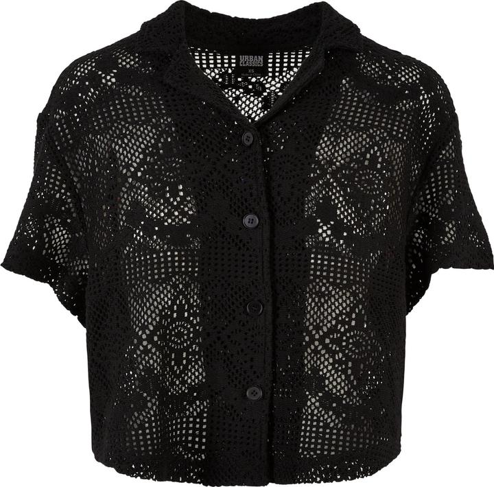 Urban Classics Ladies Crochet Lace Resort Shirt (4XL)