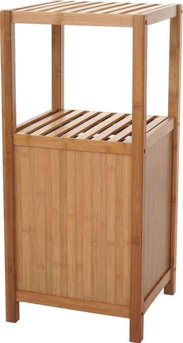 Actual product image Mendler Bathroom set, complete bathroom bathroom furniture bathroom cabinet with door, bamboo