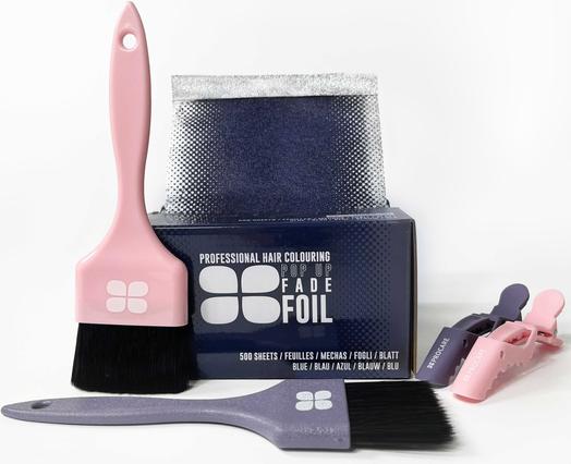 Produktbild Procare Embossed Fade Hair Foil Pop Up Sheets blue 500 Stk. 130 x 280 mm