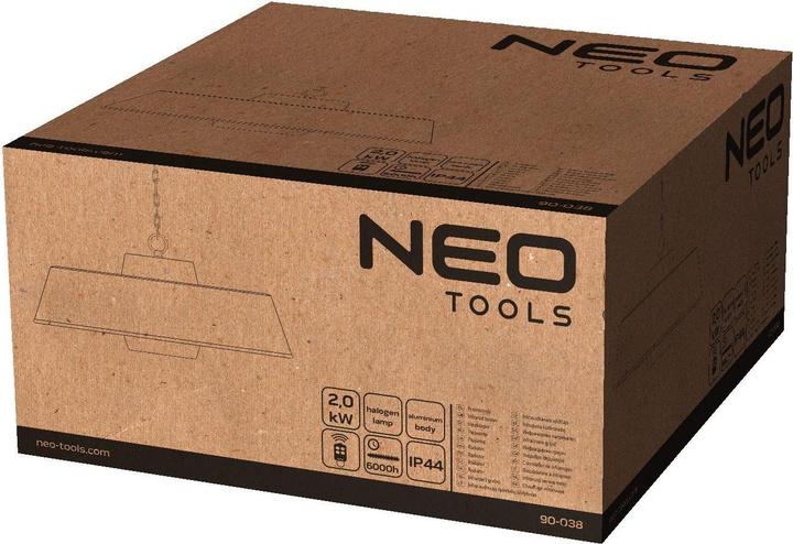 Produktbild Neo Tools Radiant (2000W ceiling heater, aluminum, with remote control, switch, halogen lamp heating eleme (2000 W)