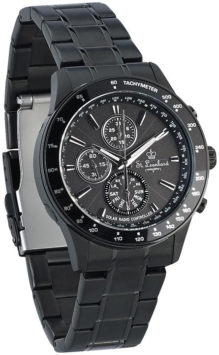 Actual product image St. Leonhard Men's Radio-Controlled Wristwatch, Solar Powered