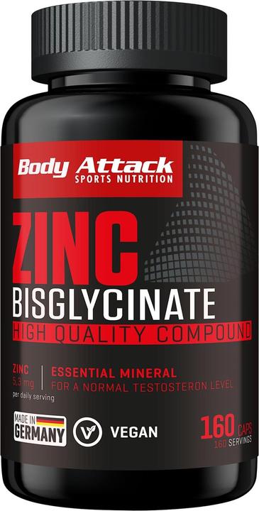 Image du produit Body Attack Zinc Pro (160 pièce(s), Capsules)