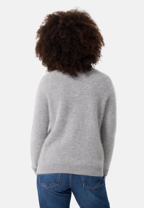 Actual product image Cash-Mere Brushed Kaschmir Pullover mit kurzem Stehkragen (XS)