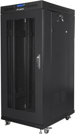 Lanberg Standschrank 19 Zoll 22HE 800x800 Gittertür (22 HE, 19 Zoll Rack)