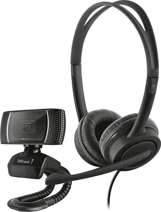 Trust Doba - 1280 x 720 pixels - 720p - Car - USB - Black - Clip / Stand (Cable, USB-A)