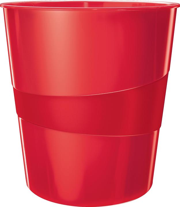 Produktbild Leitz Papierkorb WOW 15l rot metallic (15 l)