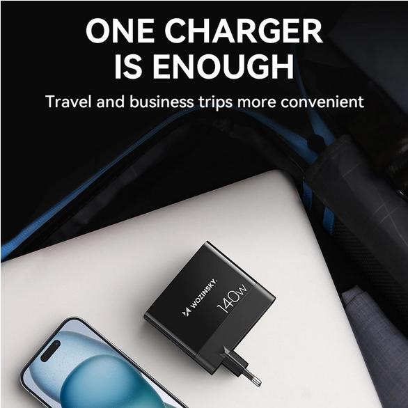 Actual product image Wozinsky GaN Charger (140 W)