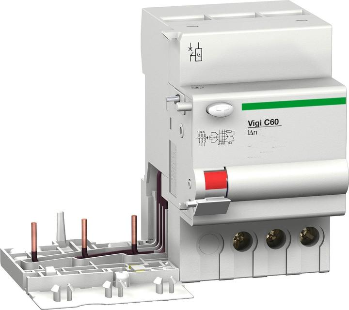 Produktbild Schneider Electric M9V11363 M9 VIGI C60 3P 63A 30MA AC FI-Block