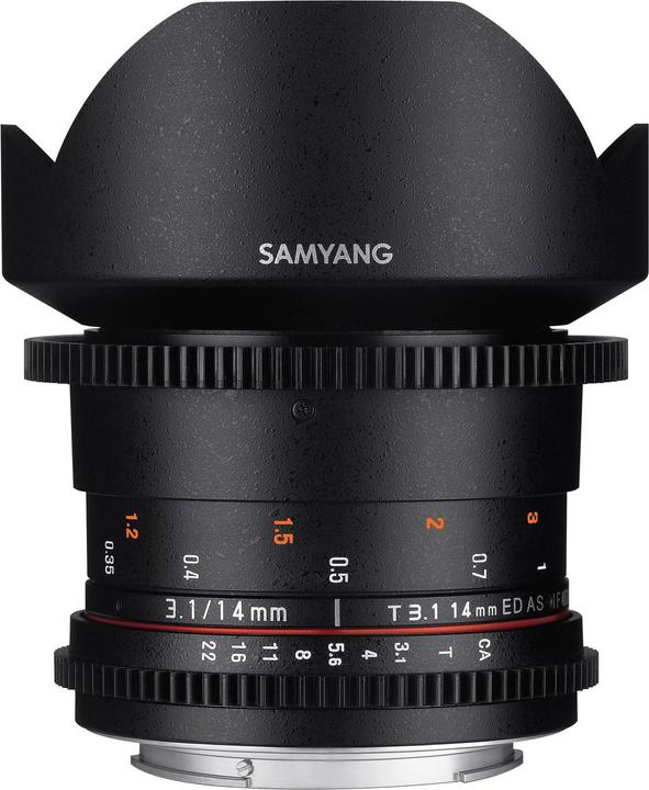 Actual product image Samyang 14mm T3.1 MK2 MFT (Micro Four Thirds, full size)