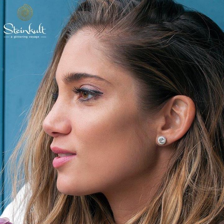 Image du produit Steinkult Boucles d'oreilles avec cristaux taillés "Nina (Cristallin)