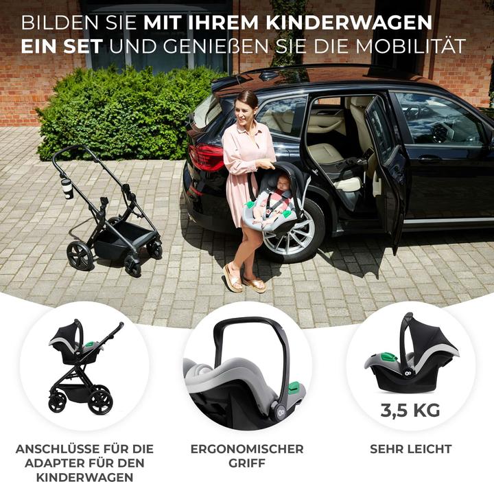 Produktbild KinderKraft Mink Pro + Base Mink FX (Reboarder, ECE R129/i-Size Norm)