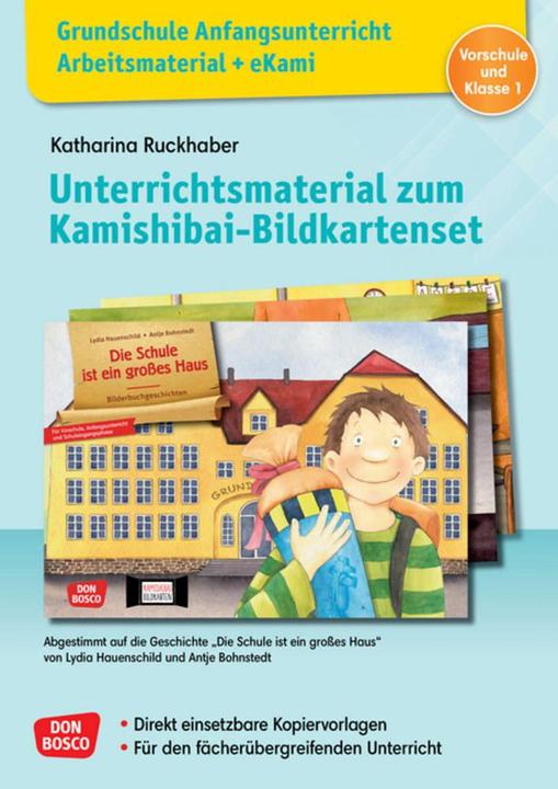 Immagine prodotto Grundschule Anfangsunterricht. Unterrichtsmaterial zum Kamishibai-Bildkartenset: Die Schule ist (Tedesco, Katharina Ruckhaber, 2023)