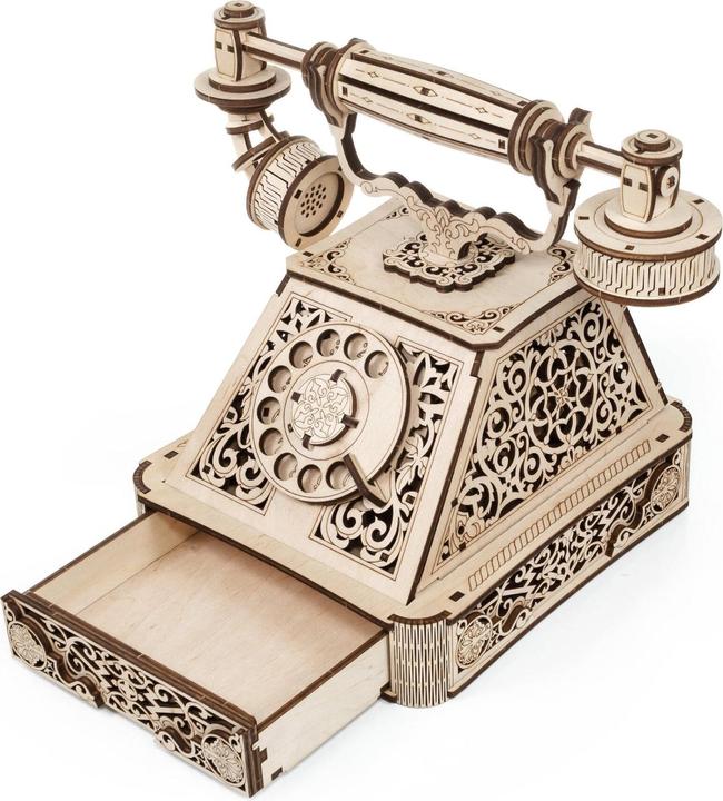 Image du produit Eco Wood Art Kit de maquette 3D en bois - Teélephone rétro