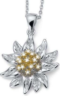 Produktbild Crystalp Sparkly silver necklace Edelweiss 30552.S