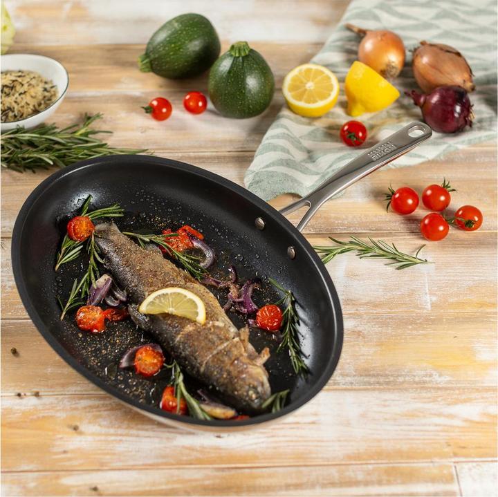Produktbild Kuhn Rikon Allround Fischpfanne (29 cm, Bratpfanne, Edelstahl)