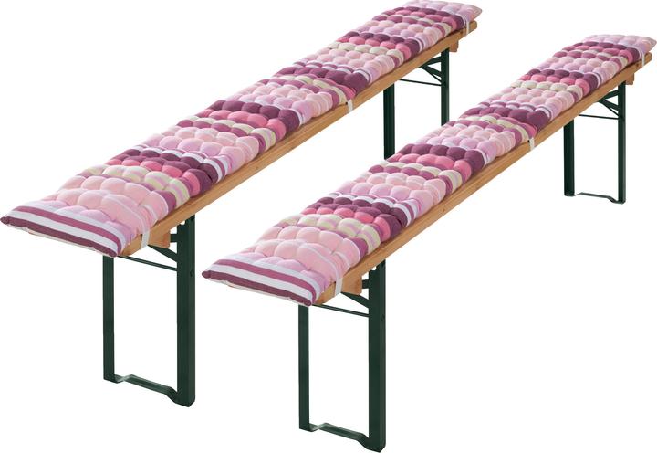 Produktbild Redbest Bierbank-Auflage "Streifen" 2er-Pack (25 x 220 cm)