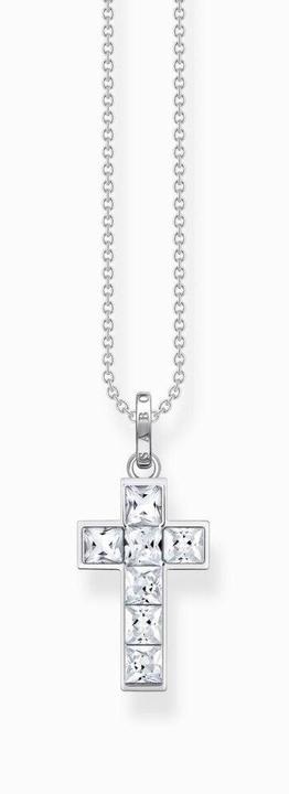 Image du produit Thomas Sabo Collier Croix avec pierres blanches argent (Argent 925, 40 - 45 cm)