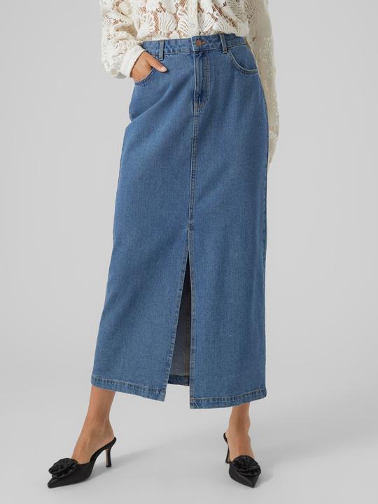 Produktbild Vero Moda Hohe Taille Langer Rock Jeansrock (M)