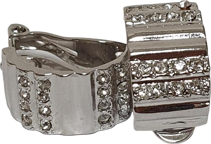 L'Officiel Orecchino clip rh con strass