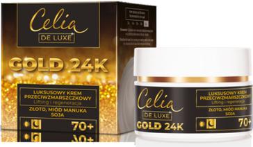 Actual product image Celia De Luxe Gold 24K 70+ Anti-Wrinkle Cream For The Night 50Ml (50 ml, Night cream)
