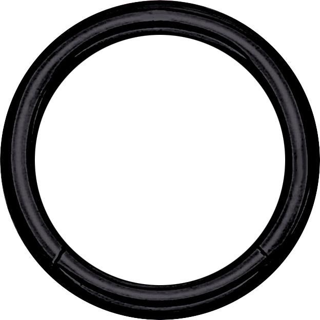 Star Piercing Micro Segmentring schwarz (ohne Messing, Chirurgenstahl 316L)