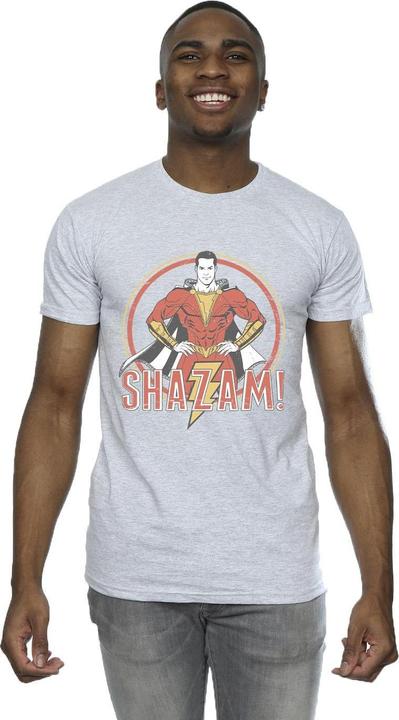 Immagine prodotto Shazam Retro Circle Distressed Maglietta Uomo (3XL)