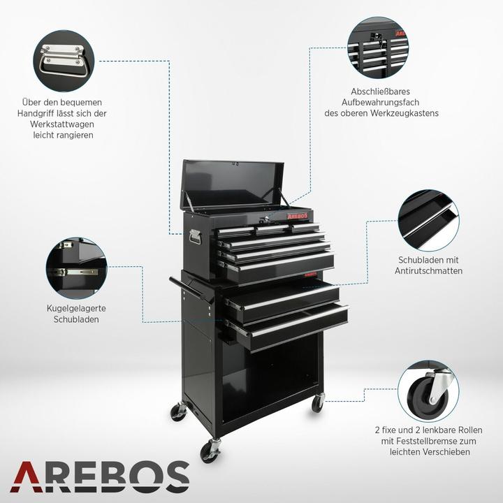 Actual product image Arebos Workshop trolley (2 x)