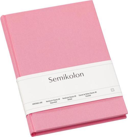 Actual product image Semikolon NOTEBOOK A5 88bl.DOTTED FLAMINGO (A5, Dotted, Hardcover)