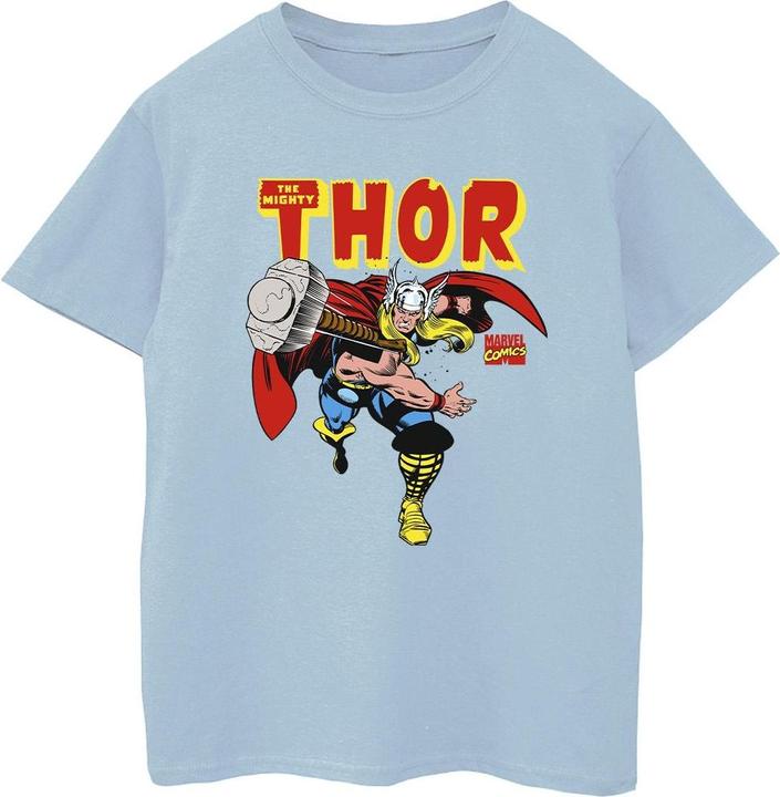 Actual product image Marvel Boys Thor Hammer Throw T-Shirt (104)