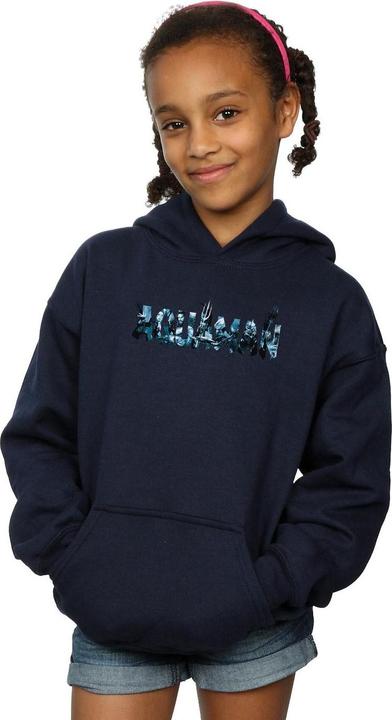 Image du produit - Sweat à capuche AQUAMAN TEXT LOGO - Fille (128)
