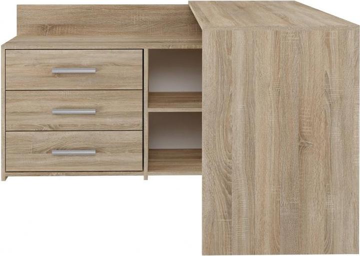 Actual product image Topeshop Biurko narożne + komoda DANY 120x50xH76 sonoma (50 x 120 x 76 cm)