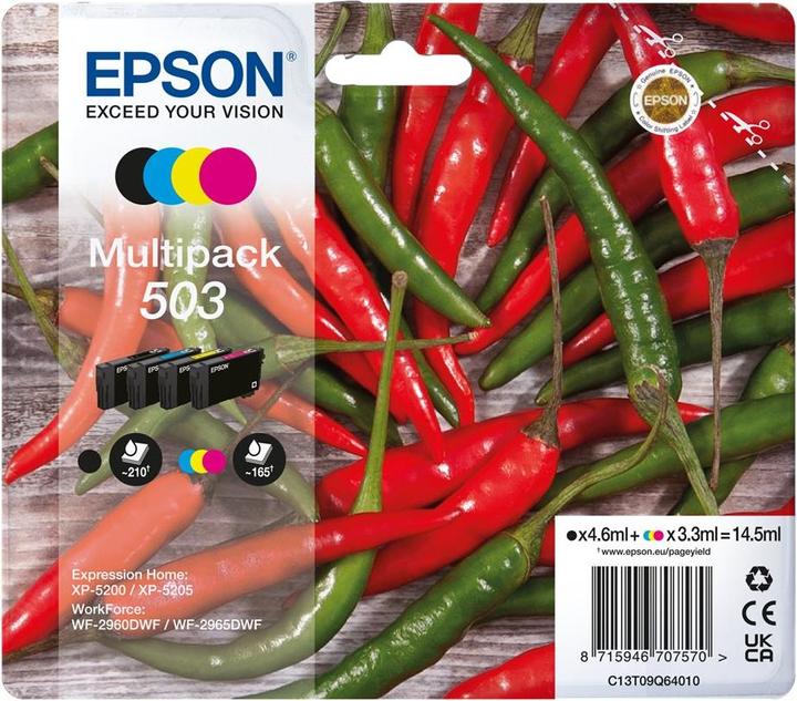 Actual product image Epson 503 CMYK SEC (M, FC, C, Y)