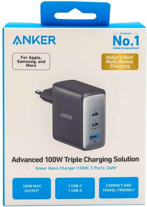 Immagine prodotto Anker Caricatore da parete USB C a 3 porte, UE (100 W)