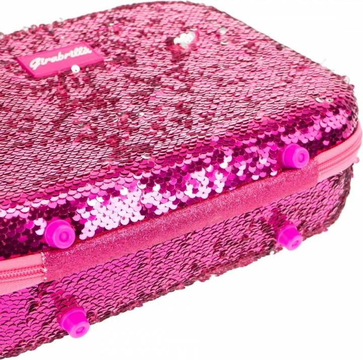 Nice Koffer Make Up Girabrilla rosa-silber