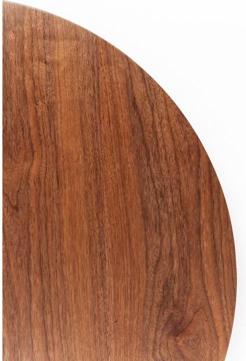 Actual product image Kare Design Table Schickeria Walnut look black round 110 (110 x 110 x 72 cm)