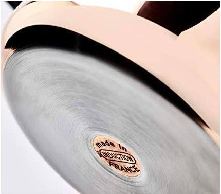 Actual product image de Buyer Prima Matera cooking pot induction, with lid (20 cm, Pot, Copper, Stainless steel)